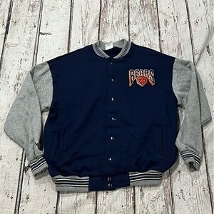 Vintage 80s Chicago Bears NFL Football 1980s Sweatshirt Jacket